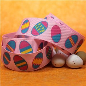 Easter Ribbon - Easter Eggs/Pink